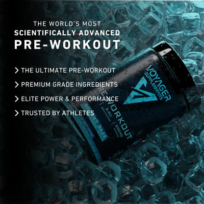 Voyager Supplements Pre-Workout Powder | Rocket Razz | Intense Pump | Maximized Energy | G-Force Strength | Laser Focus | Science-Backed & Gym Proven | 30 Servings