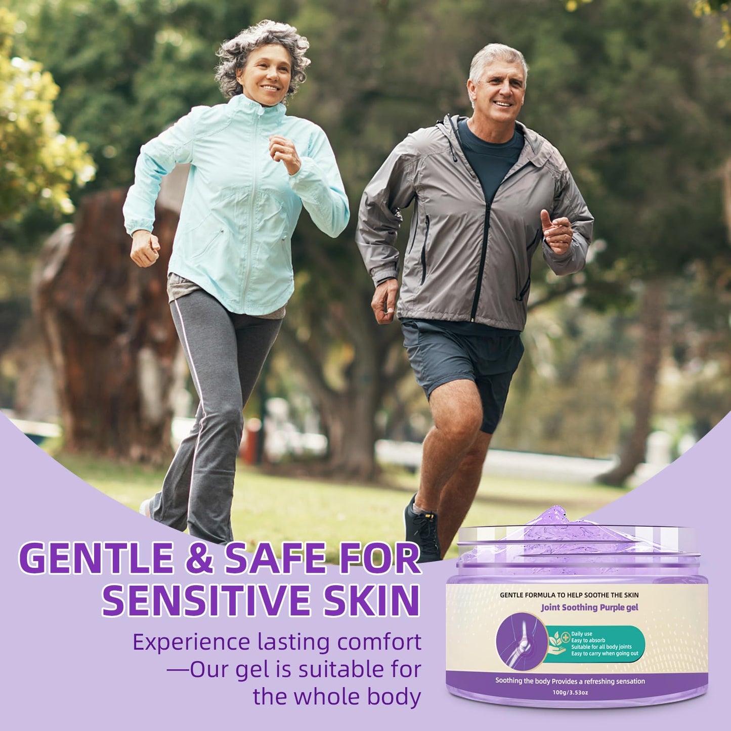 Nodfens Joint Pain Gel, Purple Relief Soothing Massage Cream for Knees, Neck, Feet, Hand Whole Body NodfensBuy Supplements Australia