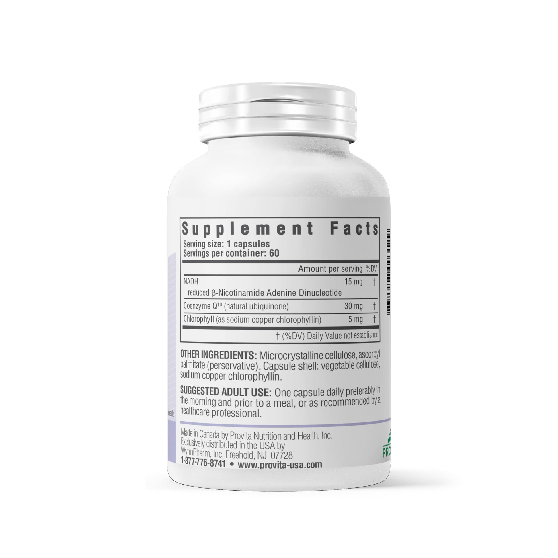 PROVITA NADH+ Forte | Cognitive Support Supplement with NADH, Coenzyme Q10 & Chlorophyll | Energy Support, Focus, Mental Clarity & Brain Health | Vegan Capsules | High Absorption Cellular Formula PROVITABuy Supplements Australia