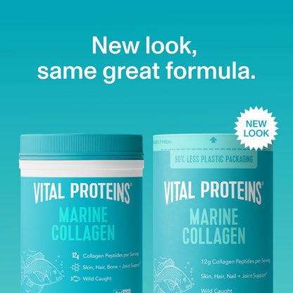 Vital Proteins Marine Collagen Peptides Powder Supplement for Skin Hair Nail Joint - Hydrolyzed Collagen