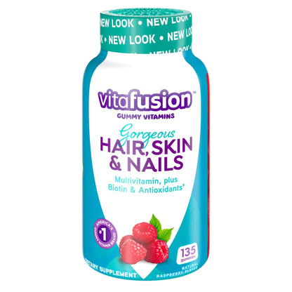 Vitafusion Gorgeous Hair, Skin & Nails Multivitamin Plus Biotin, Vitamin B12 Cherry Gummies for Energy Metabolism Support, 135ct & 90ct VitafusionBuy Supplements Australia