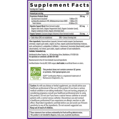 New Chapter Probiotic All-Flora - 60 ct (2 Month Supply) for Advanced Digestion New ChapterBuy Supplements Australia