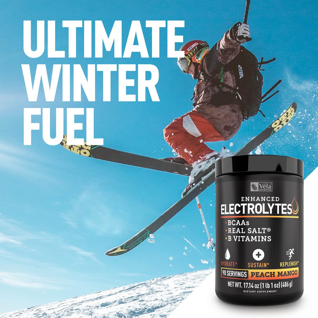 Enhanced Electrolyte Powder (Peach Mango | 90ct.) + BCAA, B-Vitamins & Real Salt Zeal NaturalsBuy Supplements Australia