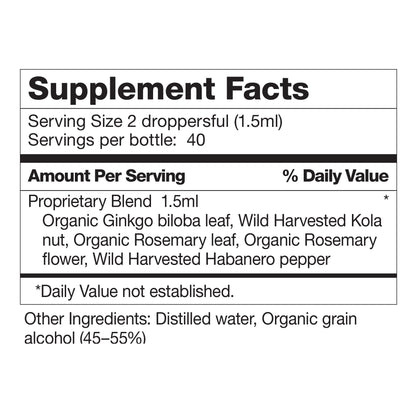 Dr. Schulze's Brain Formula 2 oz. - Vegan and Wild-Harvested | Stimulates Circulation and and Improved Mental Focus Dr. Schulze'sBuy Supplements Australia