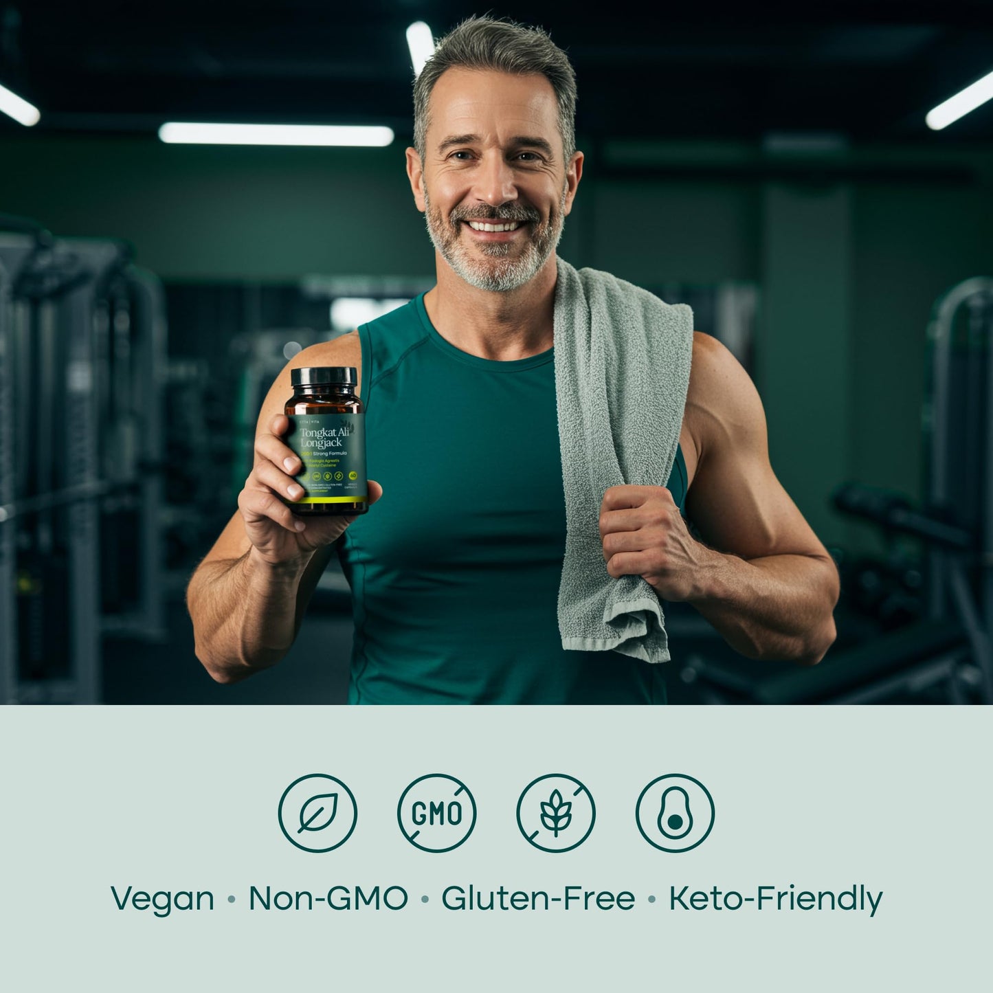 Potent Longjack - Tongkat Ali & Fadogia Agrestis Supplement for Men & Womens Energy, T Support, Lean Muscle Growth & Recovery, Hormonal Balance, Pre-Workout with Vegan NAC Liver Detox & Cleanse Etta VitaBuy Supplements Australia