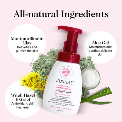 Kushae Gentle 2-in-1 Foaming Wash, pH Balance Feminine Wash for Optimal Hygiene KushaeBuy Supplements Australia
