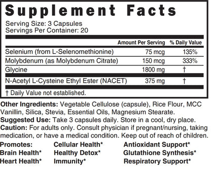 Neuro NAC Supplement 375mg Extra Strength with 1800mg Glycine - N-Acetyl Cysteine Nature's FusionsBuy Supplements Australia