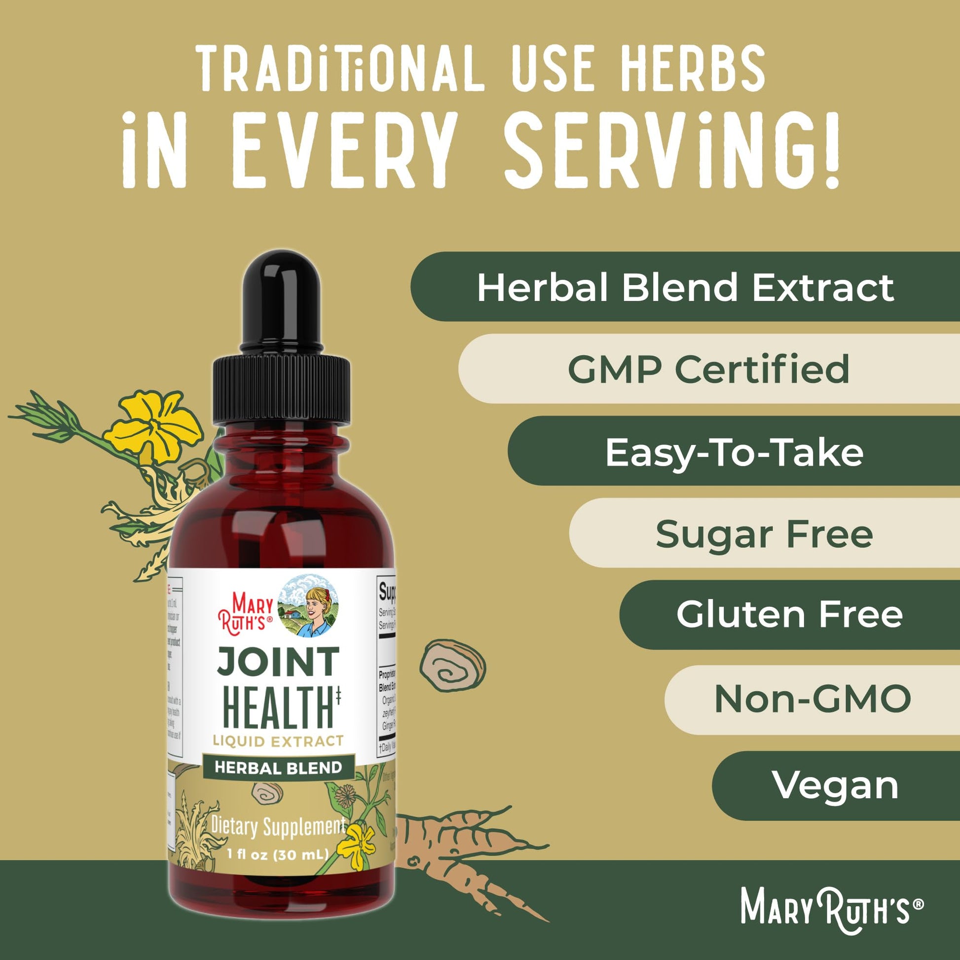 MaryRuth Organics Joint Health Liquid Drops & Vitamin K2+D3 Gummies (Peach Mango and Apricot) | Label Project Verified | Vitamins for Calcium, Joints, and Bone Support | Vegan, Non-GMO, Gluten Free MARYRUTH'SBuy Supplements Australia
