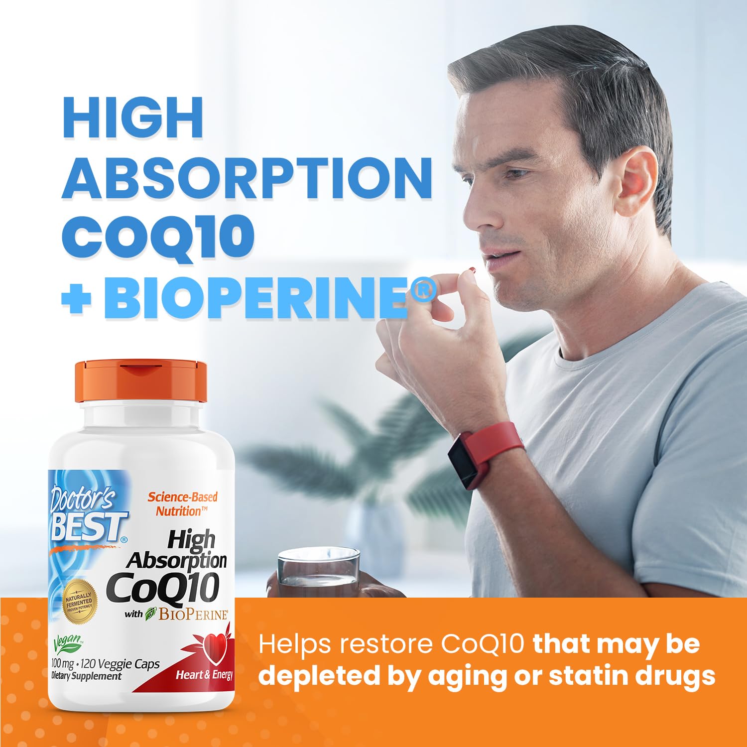 Doctor's Best High Absorption CoQ10 with Bioperine, Heart Health & Energy Production Doctor's BESTBuy Supplements Australia