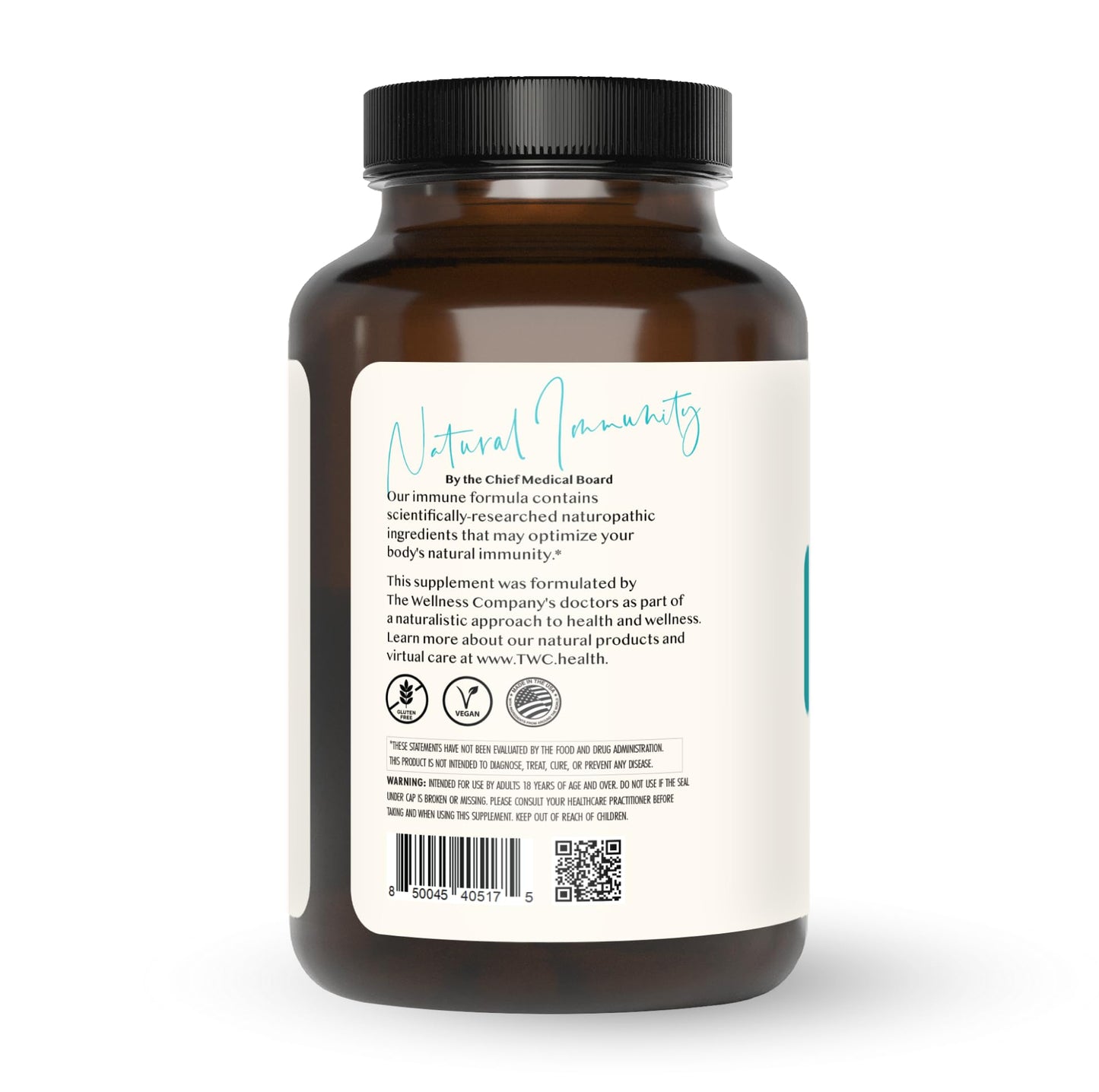 Natural Immunity - Botanical Immune Boost, Targeted Nutrients, T-Cell Support - Oregano, Reishi, Zinc, Vitamin C, Quercetin | 120 (2 Month Supply) The Wellness CompanyBuy Supplements Australia