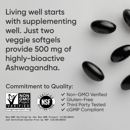 Sports Research® Ashwagandha Softgels with Coconut MCT Oil - Natural Adaptogen Sports ResearchBuy Supplements Australia