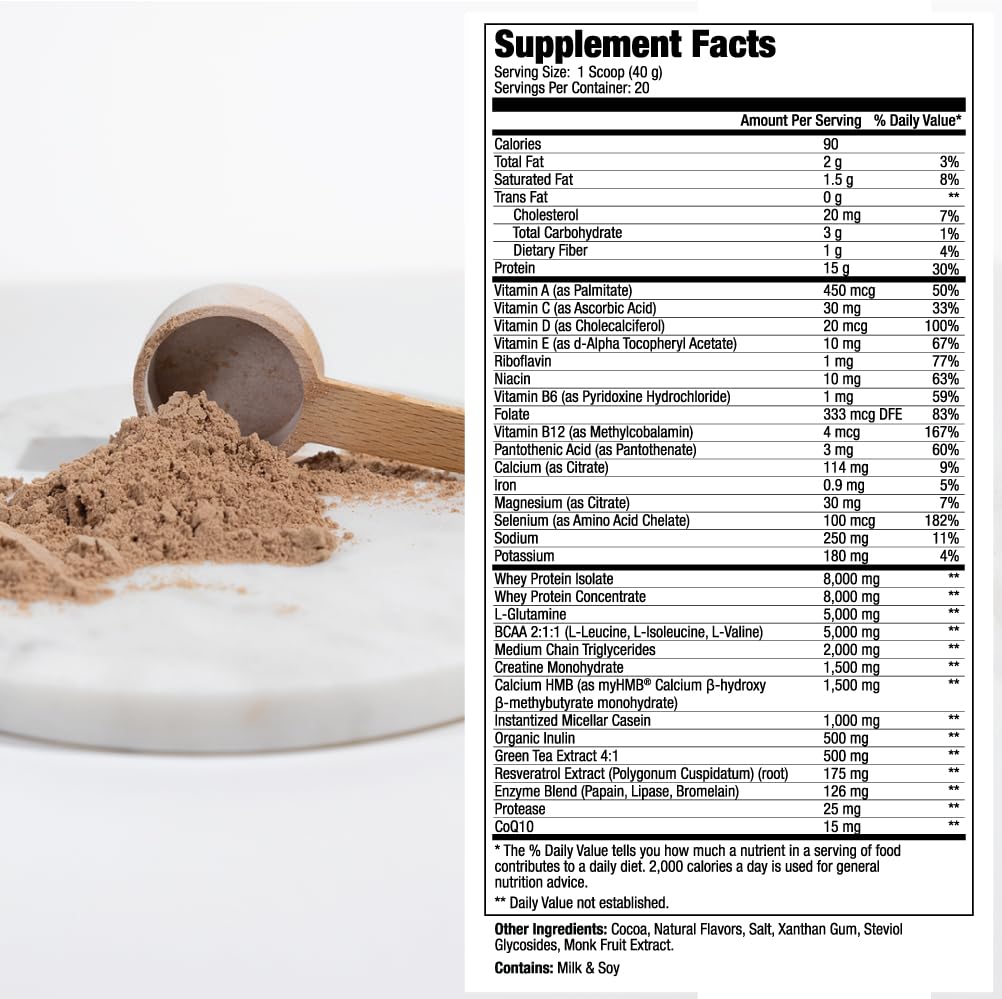 MEND Regenerate, Post Workout Recovery, Immune Support, and Sports Nutrition Supplement for Men and Women - Natural, Gluten Free, and Non-GMO - Cocoa Protein Powder, 20 Servings MENDBuy Supplements Australia