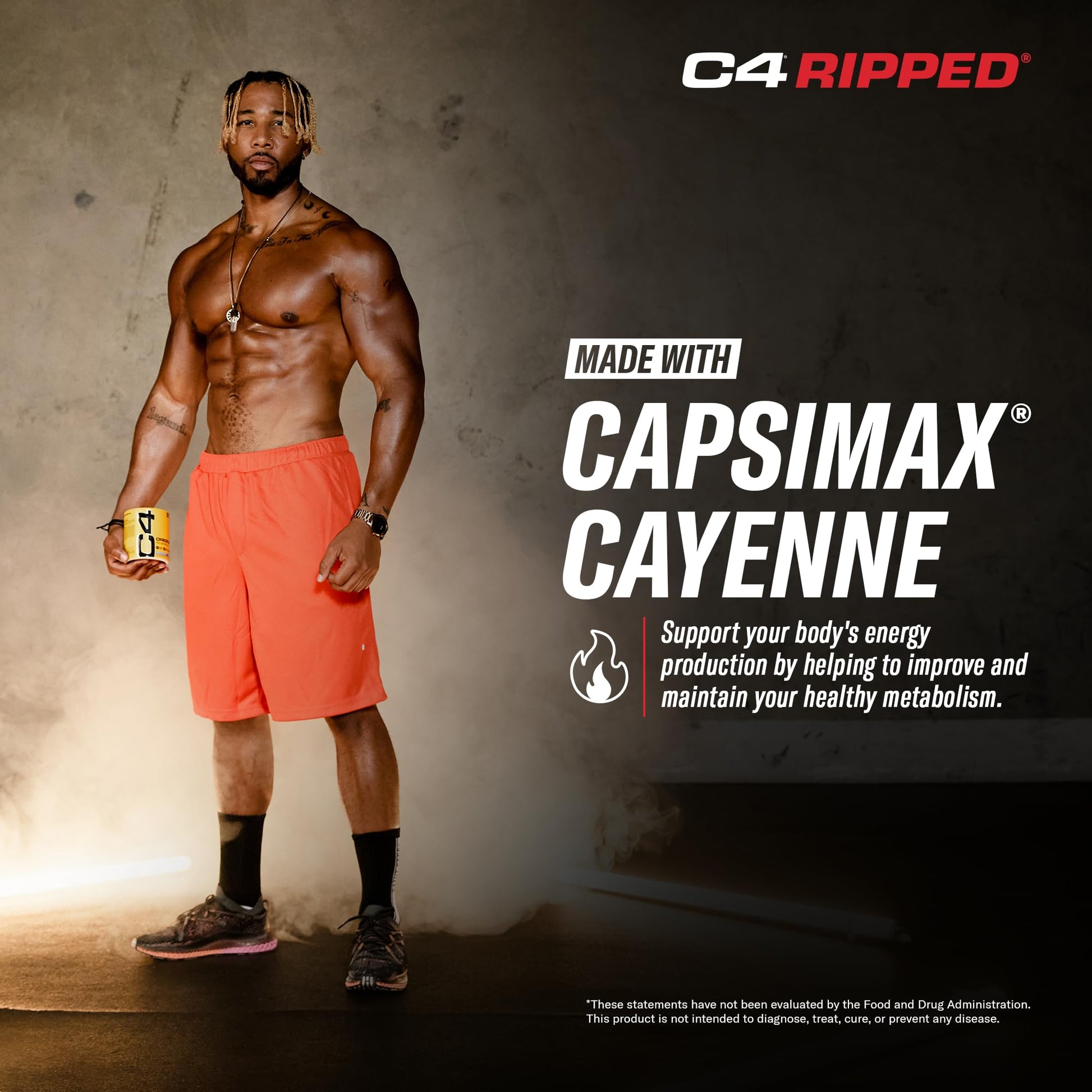 Cellucor C4 Ripped Pre Workout Powder ICY Blue Razz | Creatine Free + Sugar Free CellucorBuy Supplements Australia