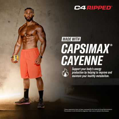 Cellucor C4 Ripped Pre Workout Powder ICY Blue Razz | Creatine Free + Sugar Free CellucorBuy Supplements Australia