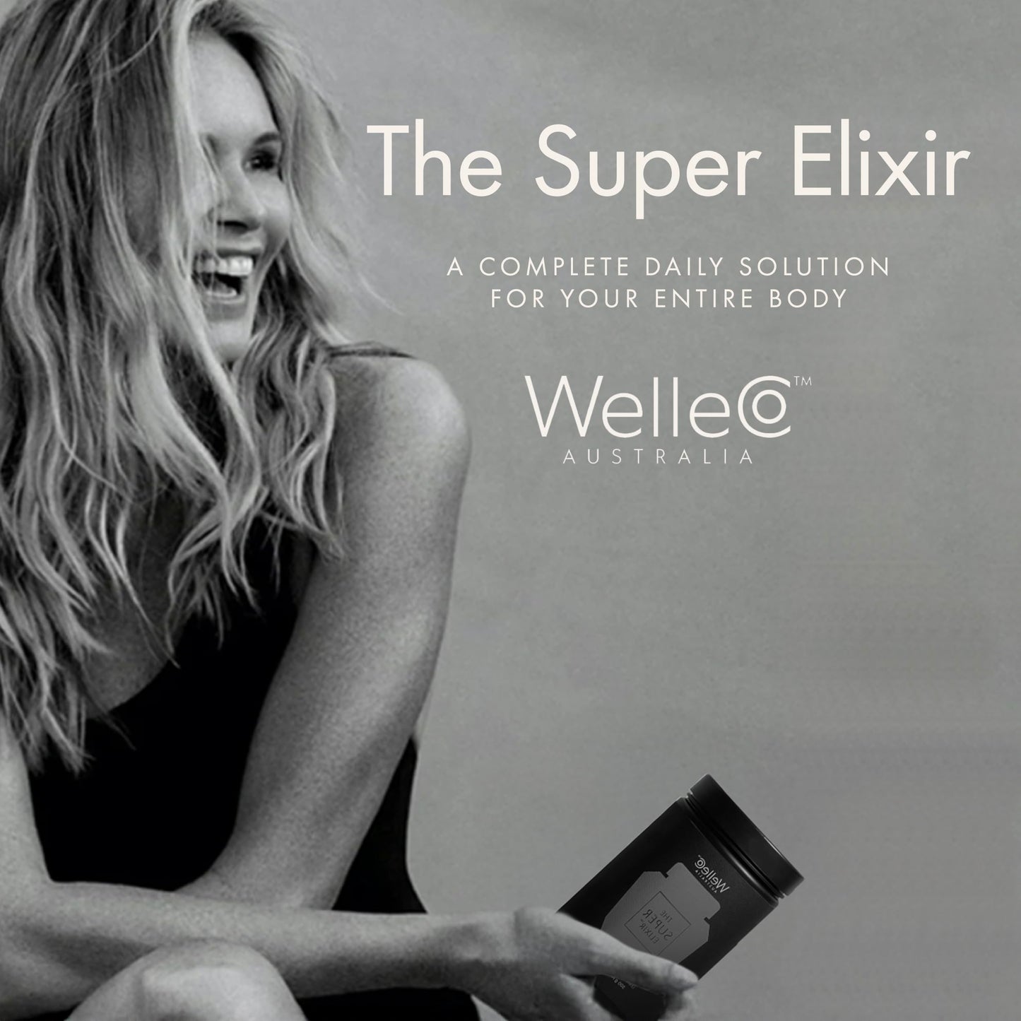 WelleCo The Super Elixir, Daily Greens Powder with Probiotics, Superfoods & Whole Foods, Unflavored Drink Mix for Gut Health, Immunity, Energy, Skin & Hair, 10.5oz Jar WelleCoBuy Supplements Australia