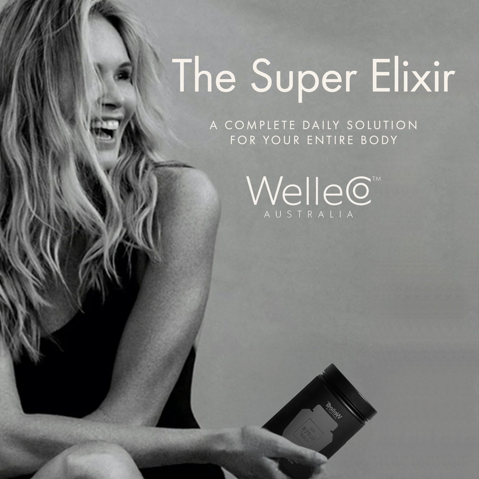 WelleCo The Super Elixir, Daily Greens Powder with Probiotics, Superfoods & Whole Foods, Unflavored Drink Mix for Gut Health, Immunity, Energy, Skin & Hair, 10.5oz Jar WelleCoBuy Supplements Australia