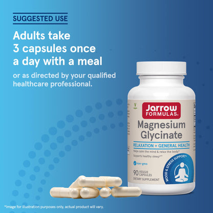 Jarrow Formulas Magnesium Glycinate Veggie Capsules - 360 mg Magnesium per Serving, Supports Relaxation and Healthy Sleep, 90 Count, 30 Day Supply Jarrow FormulasBuy Supplements Australia