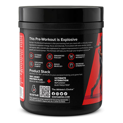 Six Star Pre Workout, PreWorkout Explosion, Pre Workout Powder for Men & Women Six StarBuy Supplements Australia