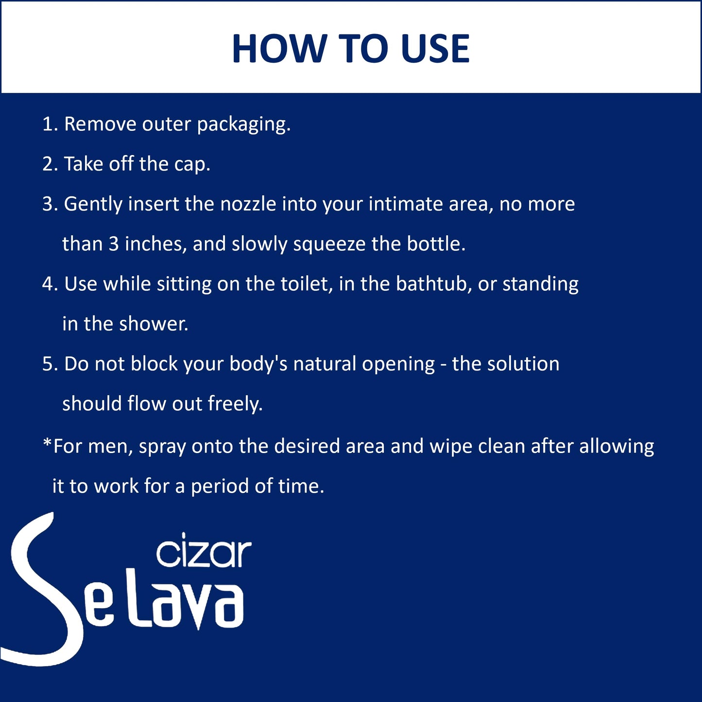Cizar - Selava, Feminine Wash 15ml 7ea, Gynecologists Developed, Preservative-Free CizarBuy Supplements Australia
