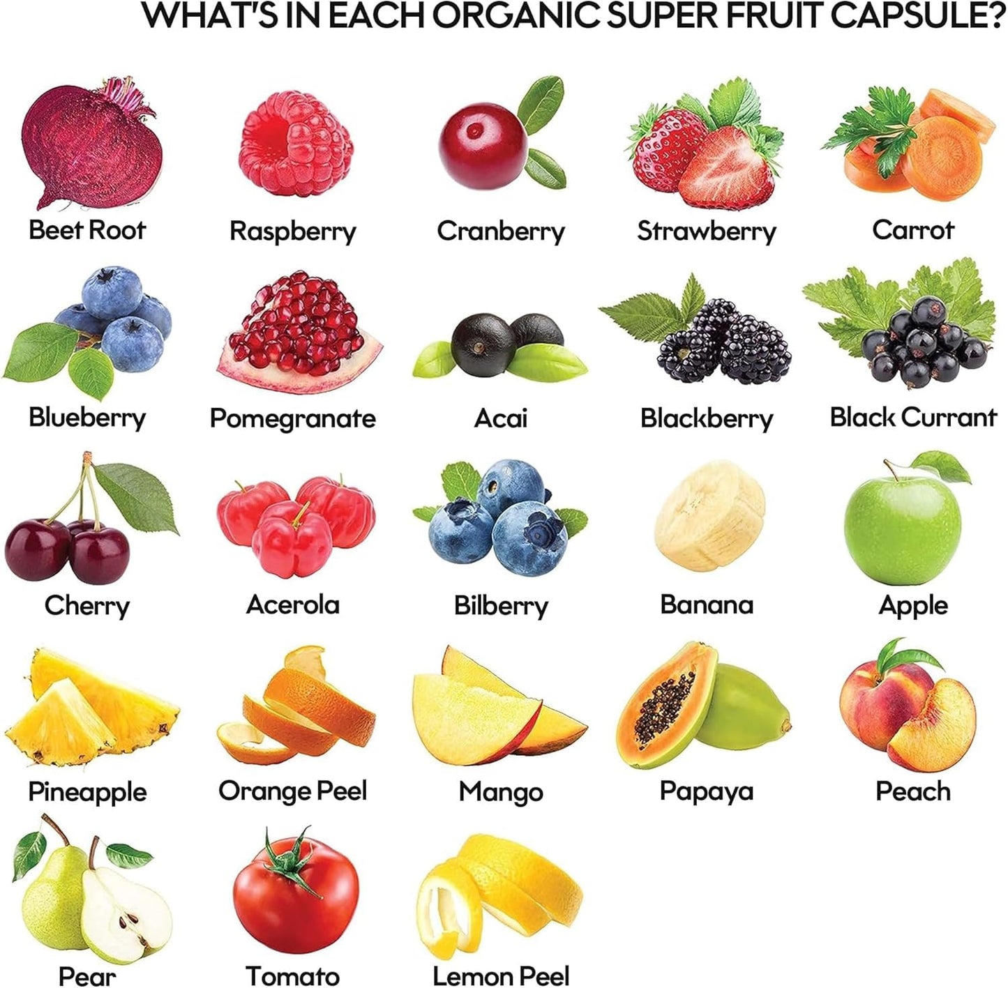 Fruits and Veggies Supplement Powerfull Blend of 39 Whole Fruits and Veggies, Fills Nutritional Gaps, Get Energy, Well-being. USA Made Non-GMO/Vegan/Gluten Free. Packaging May Vary (60 Day Supply) ROOTIEBuy Supplements Australia