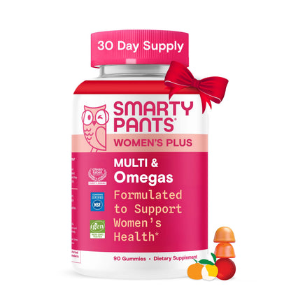 SmartyPants Women's Multivitamin Gummies - Improved Formula: Omega 3 (DHA/EPA), Methylfolate, CoQ10, Vitamin D3, C, Vitamin B12, B6, A, K & Zinc SmartyPantsBuy Supplements Australia