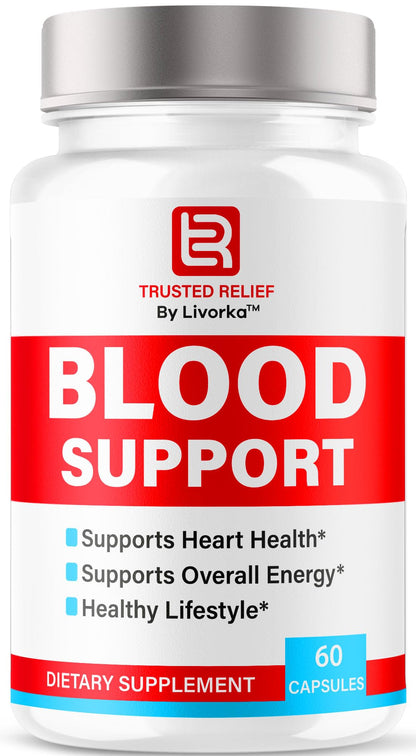 Trusted Relief Blood Support Capsules - Official TrustedRelief Blood Support Vitamin Pills, Natural Trusted Relief Advanced Premium Formula Wellness & Overal Health, 60 Capsules for 1 Month LIVORKABuy Supplements Australia