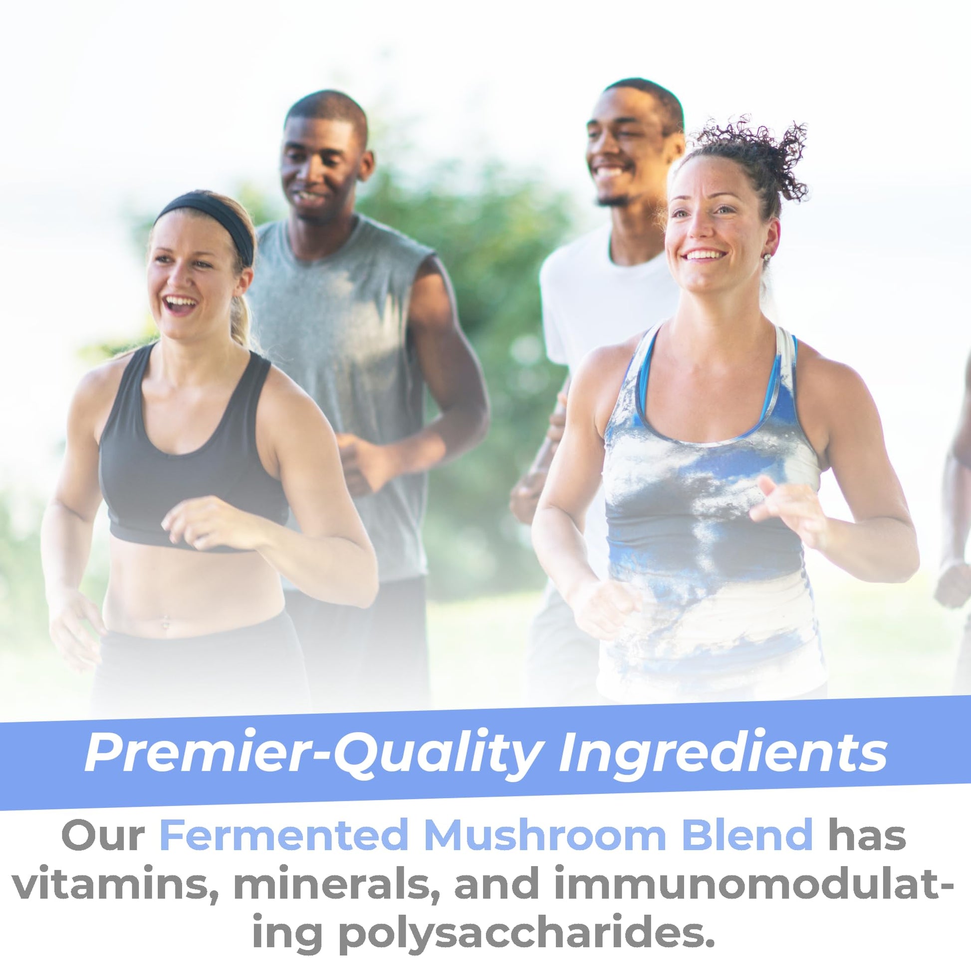 Premier Research Labs Premier Fermented Mushroom Blend - Reishi Mushroom Powder, Mushroom Extract for Drinks, Coffee, Mushroom Complex with Turkey Tail, Cordyceps for Immune & Gut Health - 7.4 oz Premier Research LabsBuy Supplements Australia