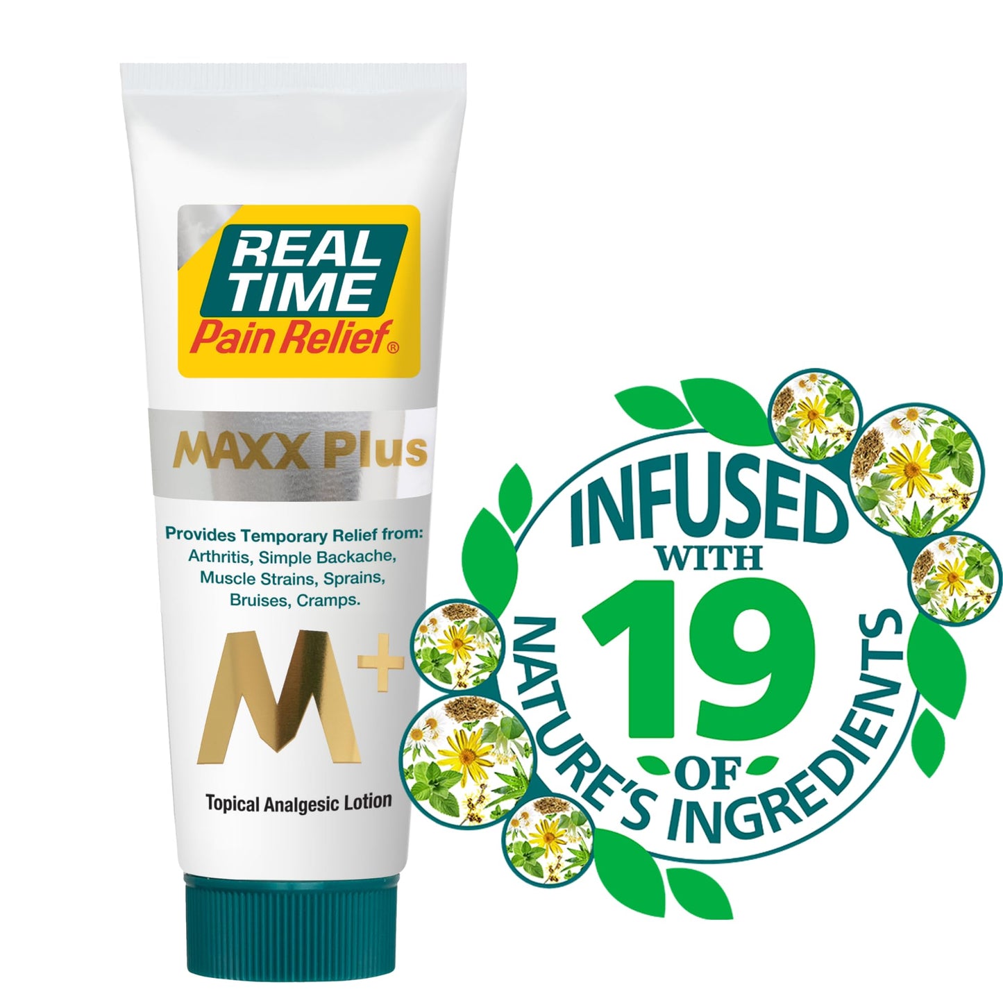 Real Time Pain Relief MAXX Plus - 5oz Tube | Intensive Formula with 19 Natural Ingredients Including Hemp Oil | Fast-Acting Relief for Muscle Pain, Arthritis, Backaches, and More Real Time Pain ReliefBuy Supplements Australia