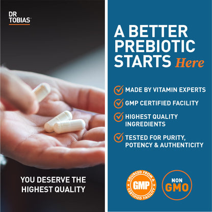 Dr. Tobias Prebiotics, Supports Digestion & Gut Health, Feed Good Probiotic Bacteria Dr. TobiasBuy Supplements Australia