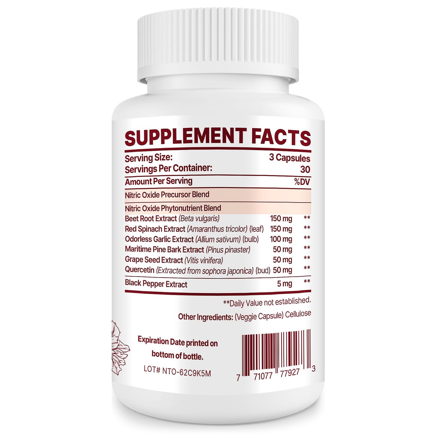Zdoroviye Nitric Oxide Supplement for Men, 90 Capsules (2 Pack) ZdoroviyeBuy Supplements Australia
