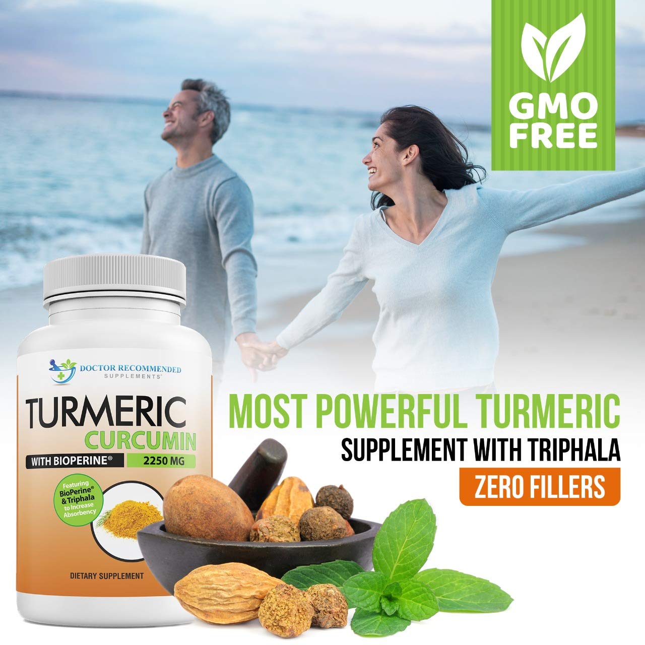 Turmeric Curcumin - 2250mg/d - Veggie Caps - 95% Curcuminoids with Black Pepper DOCTOR RECOMMENDED SUPPLEMENTSBuy Supplements Australia