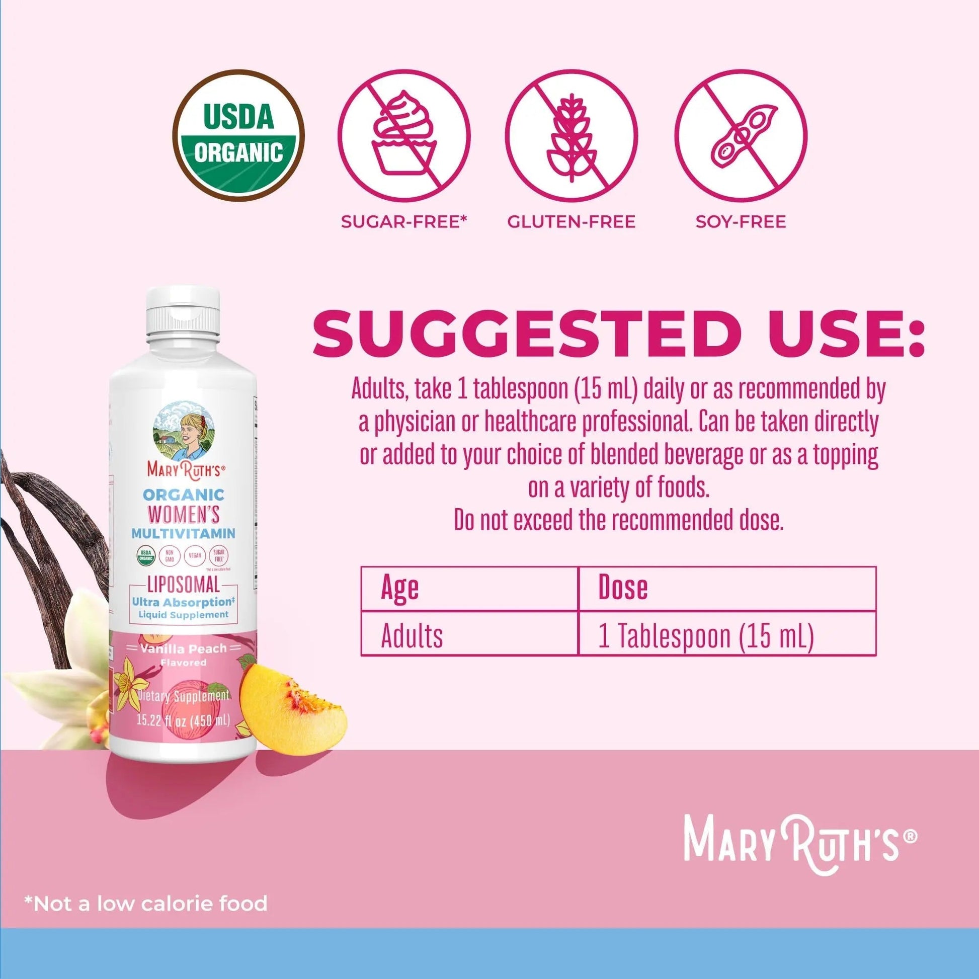 MaryRuth Organics USDA Organic Multivitamin for Women, Sugar Free Womens Multivitamin, Liquid Vitamins for Women MaryRuth OrganicsBuy Supplements Australia
