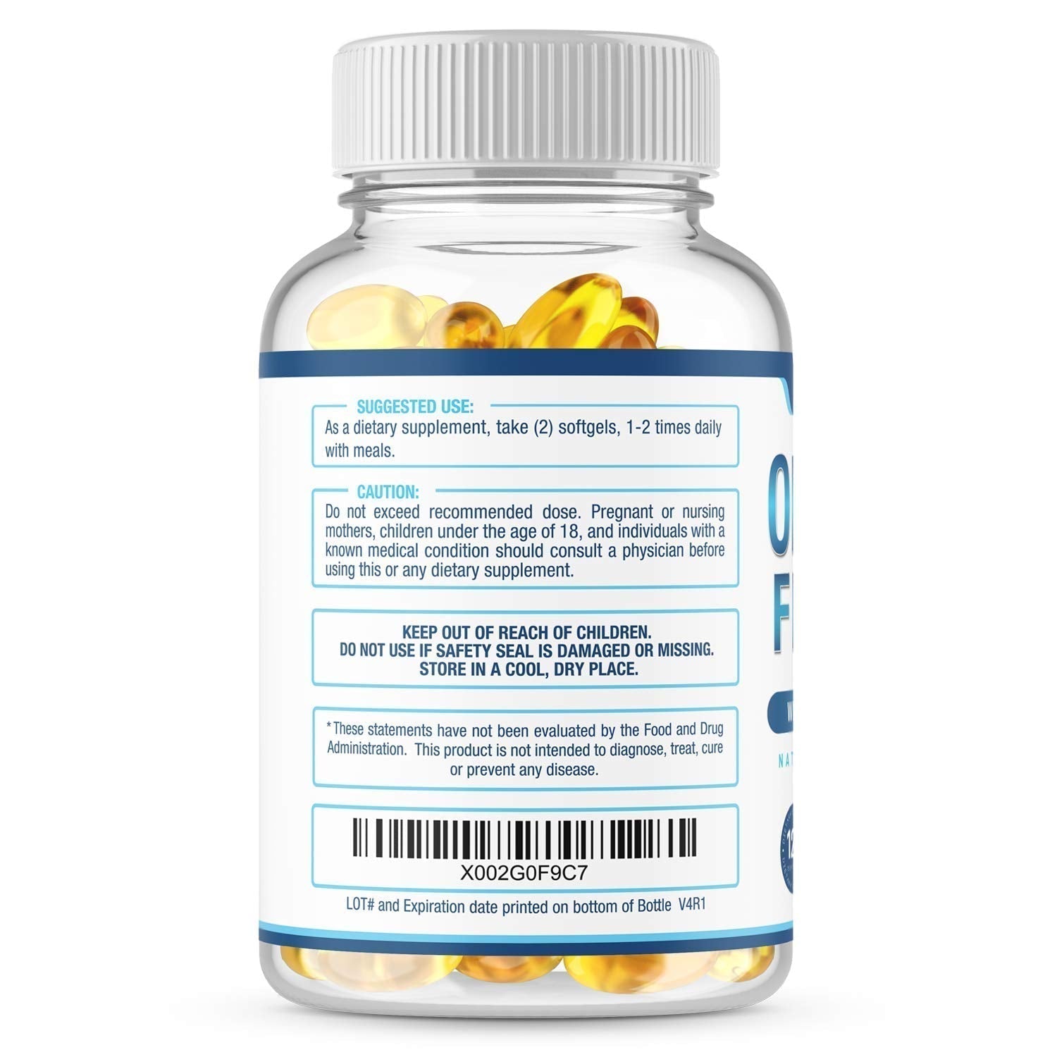 Premium Omega 3 Fish Oil Supplement 2400mg - Burpless Fish Oil Omega3 Softgels Purely OptimalBuy Supplements Australia