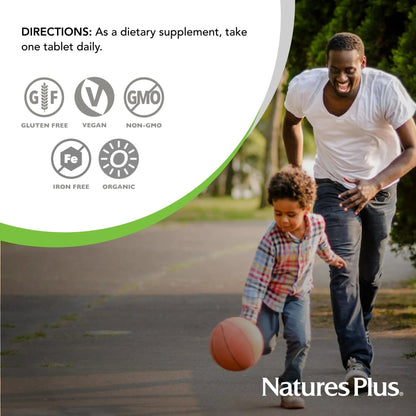 NaturesPlus Source of Life Garden Men’s Once Daily Multivitamin - 30 Tablets - Supports Energy & Stamina Nature's Plus