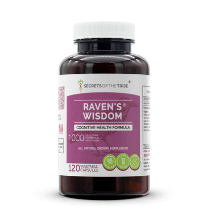 Secrets of the Tribe - Raven's Wisdom, Cognitive Health Formula, Herbal Supplement Blend (120 Capsules) Secrets of the TribeBuy Supplements Australia