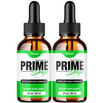 (2 Pack) Prime Drops for Men, Extra Strength Prime Drops Liquid Supplement Performance Blend All Natural Support, PrimeDrops Advanced Formula Vitamins for Health Wellness Reviews (4oz) VitaluxaBuy Supplements Australia