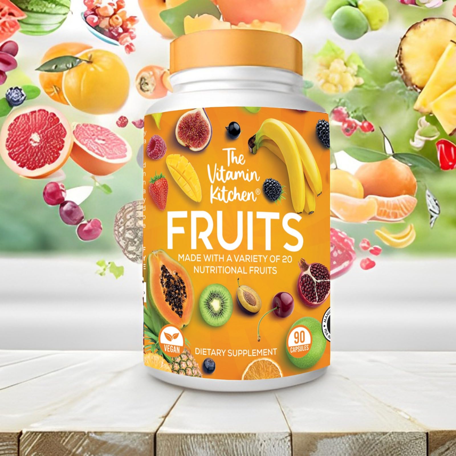 The Vitamin Kitchen Fruit and Veggie Supplements-90 Fruits, 90 Veggies Capsules The Vitamin KitchenBuy Supplements Australia