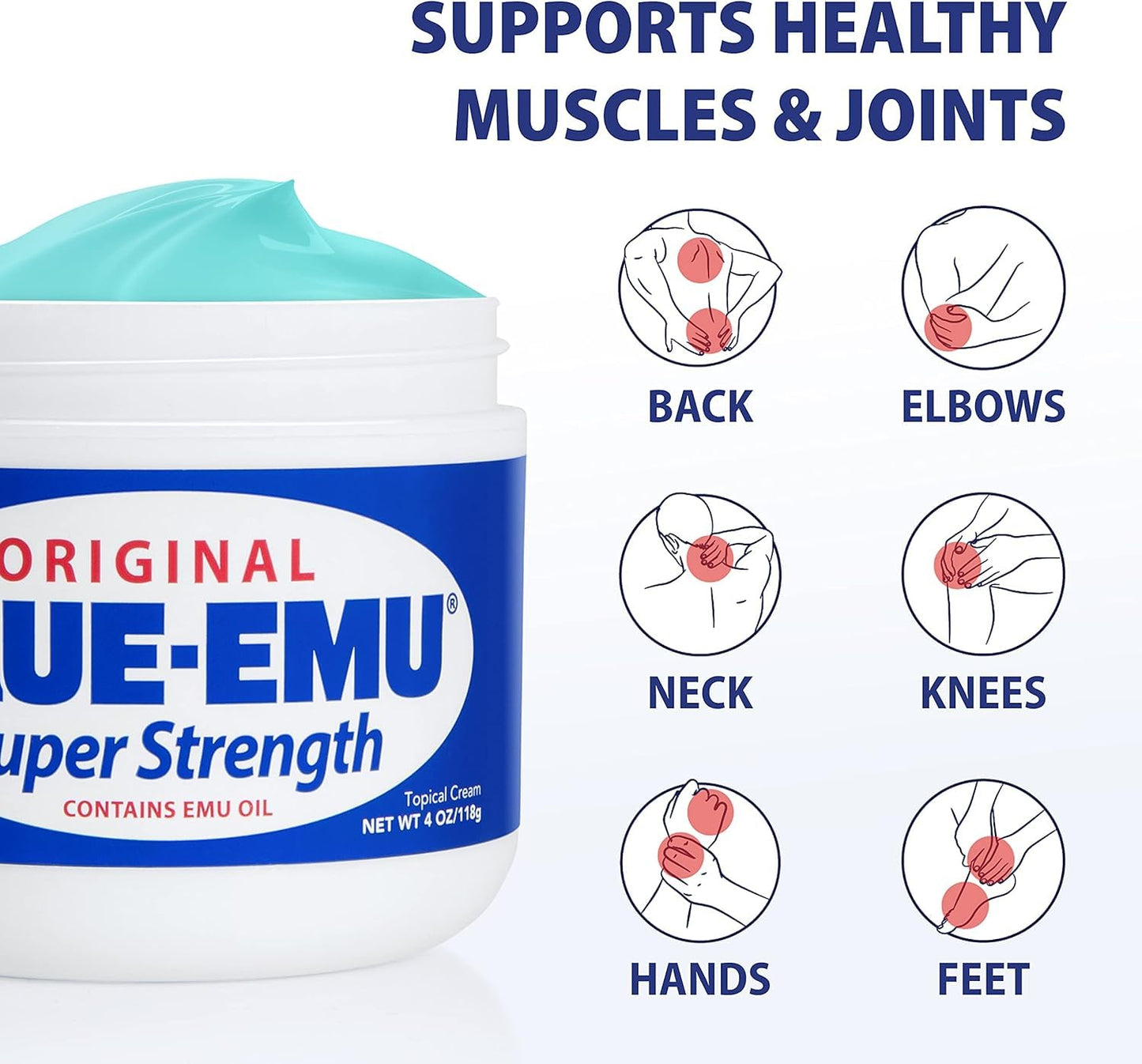 Blue Emu Cream, 1 Pack 12 oz BLUE-EMUBuy Supplements Australia