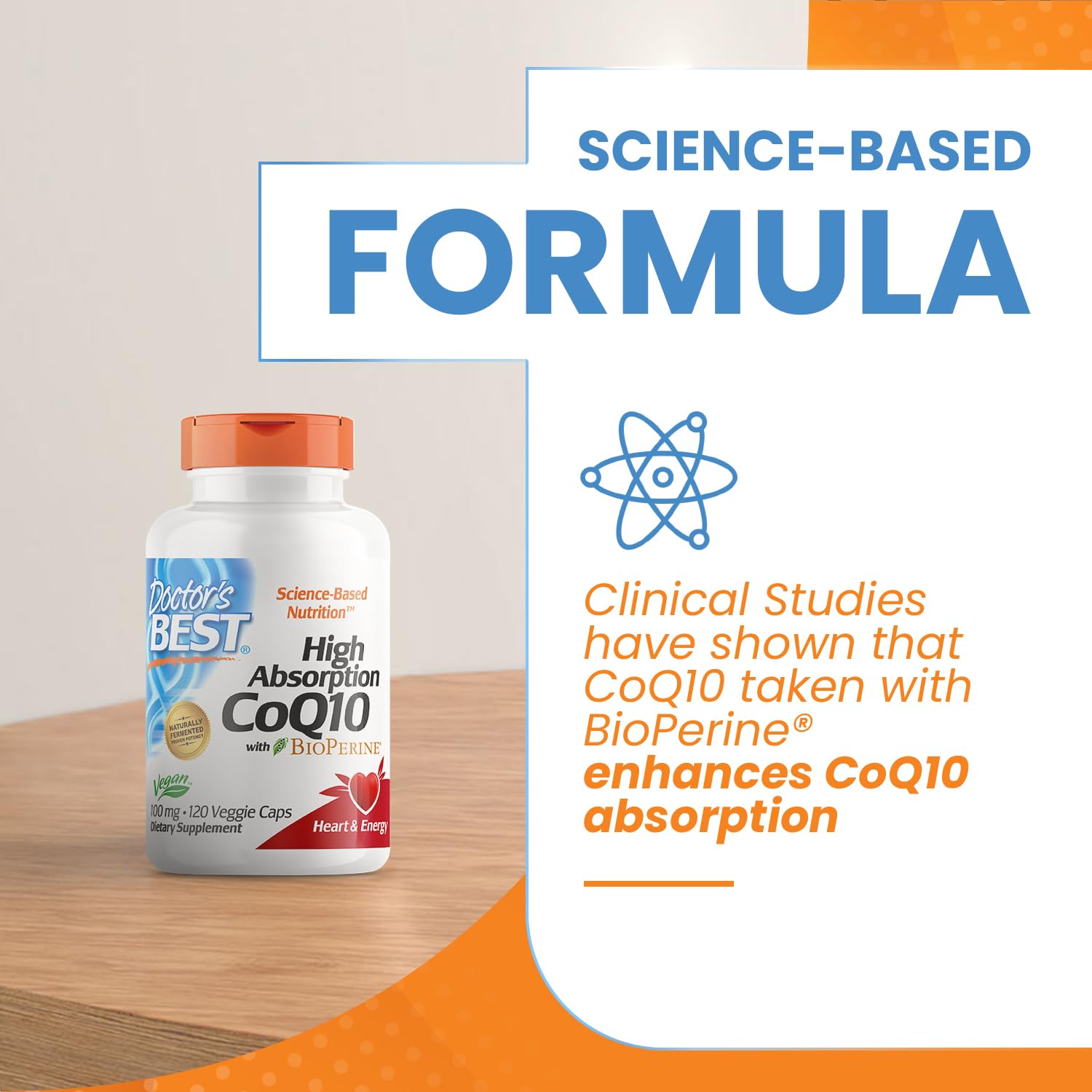 Doctor's Best High Absorption CoQ10 with Bioperine, Heart Health & Energy Production Doctor's BESTBuy Supplements Australia