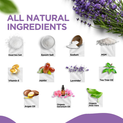 Calming Lavender Foot Soak with Epsom Salt, Made in USA, Foot Soak Soothes Sore Tired DAILY REMEDYBuy Supplements Australia