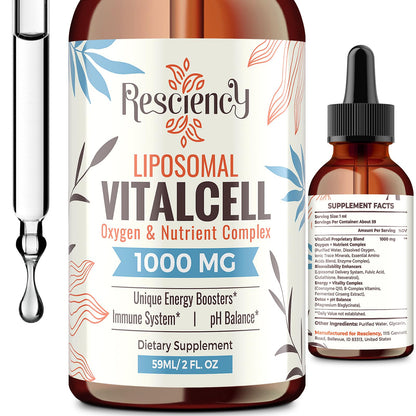 13-in-1 Liquid Oxygen Boost & Nutrient Supplement, Liposomal Optimized-Delivery Blend with Trace Minerals, Amino Acids, CoQ10, B Vitamins & Fulvic Acid, Daily Wellness Liquid Oxygen Drops, 2 fl oz ResciencyBuy Supplements Australia
