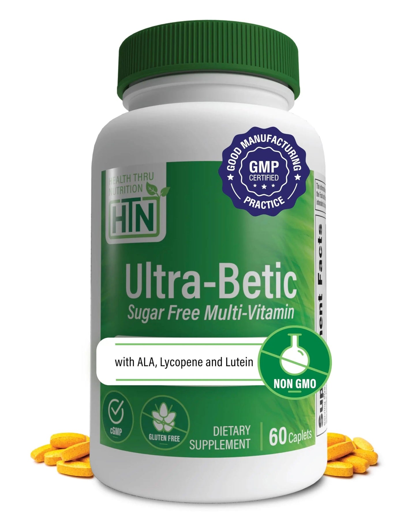 Health Thru Nutrition Ultra-Betic Multivitamin 60 Count | Supports Nerve, Vision, Energy | with ALA, Lycopene | Health Thru NutritionBuy Supplements Australia