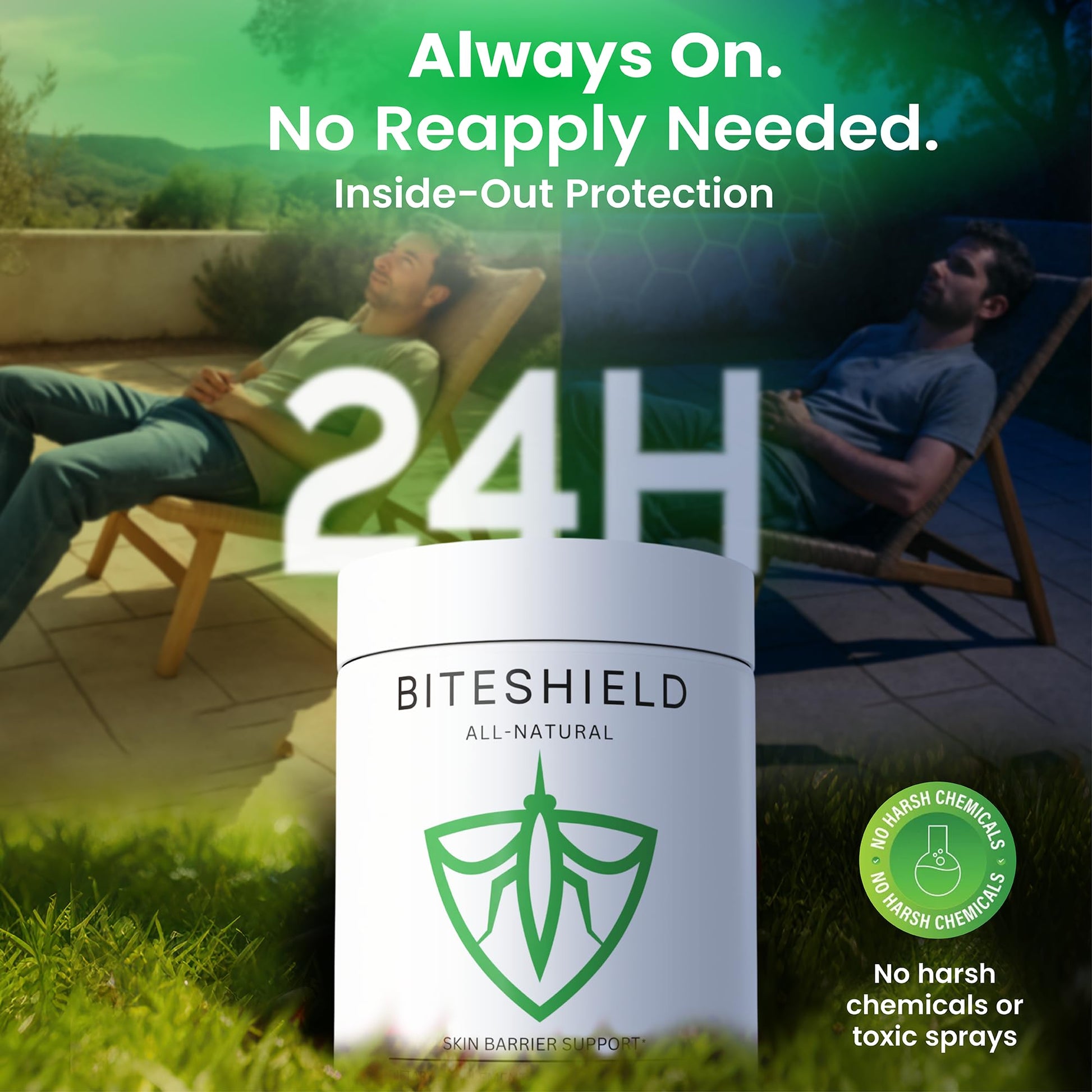 All-Natural Daily Supplement for “Bite Magnets” – 24/7 Plant-Based Alternative to Mosquito Repellents, Insect Sprays & Bug Sprays – Supports Skin, Wellness & Outdoor Comfort BITESHIELDBuy Supplements Australia