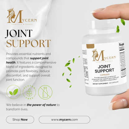 Joint Support Supplement – 60 Caps – MSM, Glucosamine HCl, Turmeric Supplement, Boswellia, Hyaluronic Acid Capsules & Black Pepper, Flexibility, Mobility & Comfort Joint Health – Made in USA MycernBuy Supplements Australia