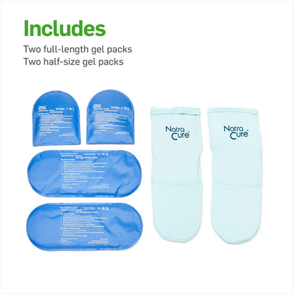 NatraCure Cold Therapy Socks - Reusable Gel Ice Frozen Slippers for Feet NatraCureBuy Supplements Australia