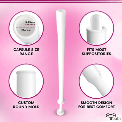 Ooala Disposable Vaginal Suppository Applicators (30-Pack) | Fits Most Brands, Pills, Tablets and Boric Acid OoalaBuy Supplements Australia