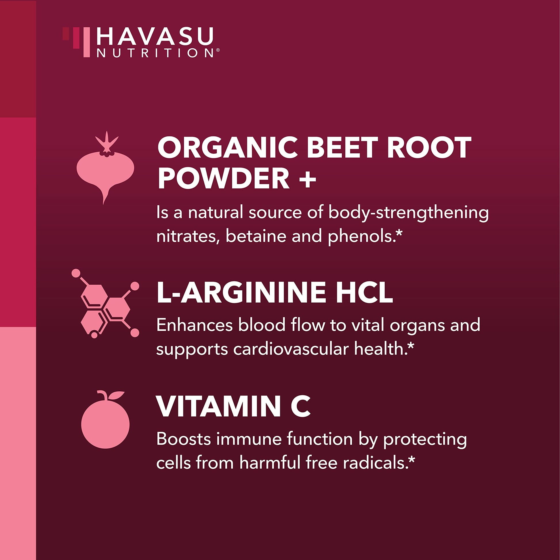 Organic Beet Root Powder with BCAA and L-Arginine for Energy and Stamina Support HAVASU NUTRITIONBuy Supplements Australia