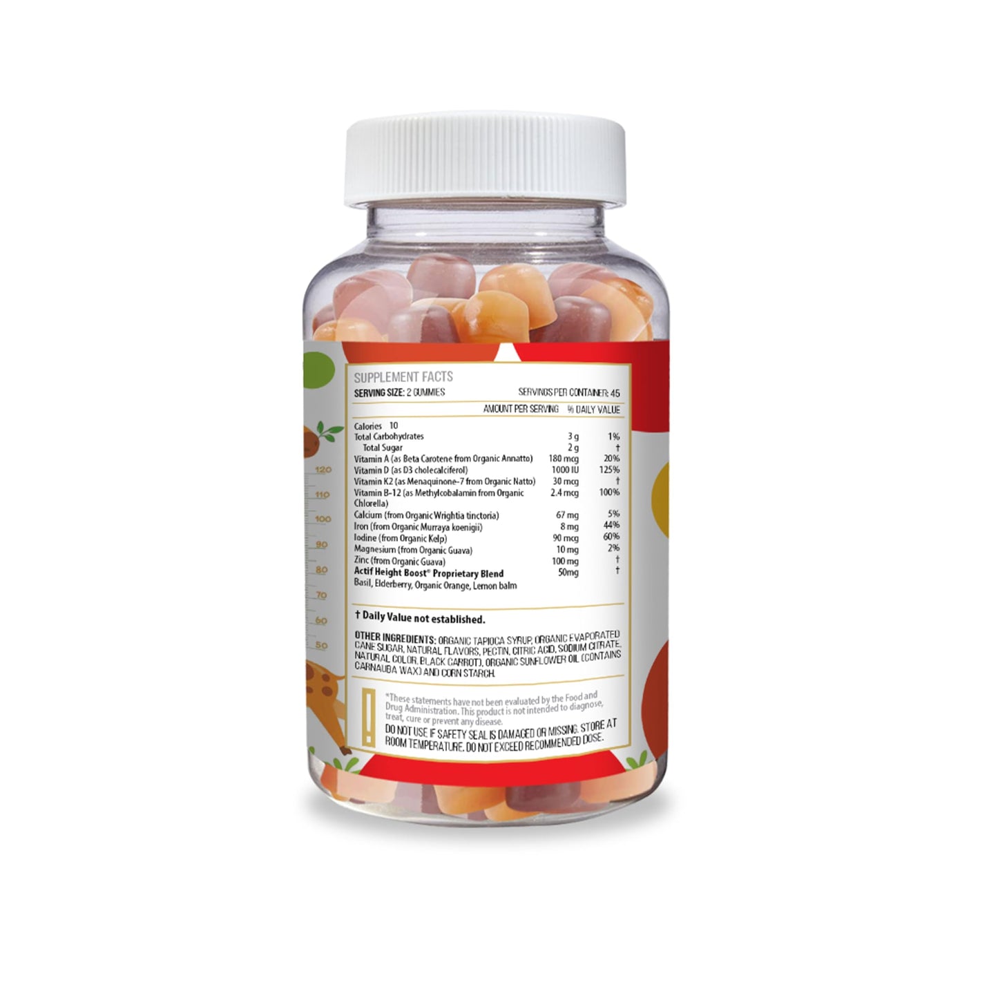 Actif Height Boost Mega Support for Kids 3-8 Years Old, Height Growth with 10+ Factors, 60 Gummies, Strawberry Flavor, Get Tall Fast Formula ACTIFBuy Supplements Australia