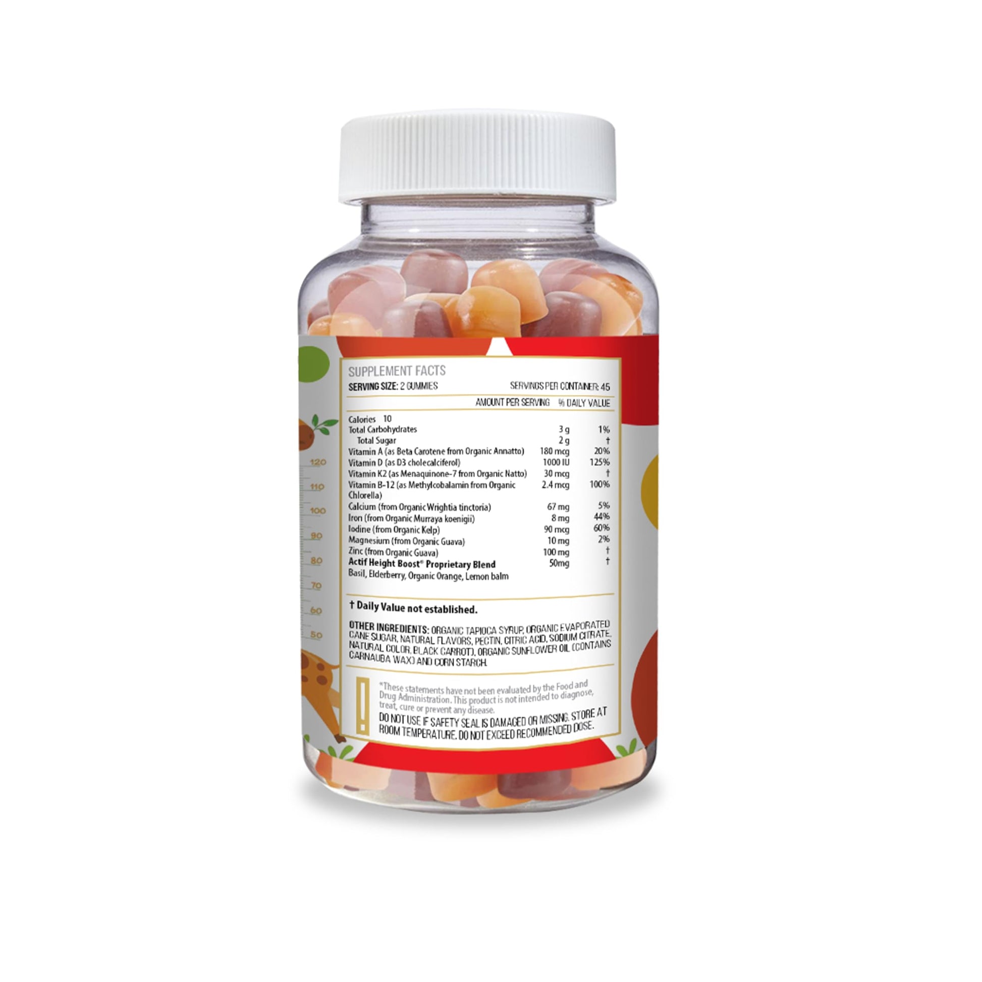 Actif Height Boost Mega Support for Kids 3-8 Years Old, Height Growth with 10+ Factors, 60 Gummies, Strawberry Flavor, Get Tall Fast Formula ACTIFBuy Supplements Australia