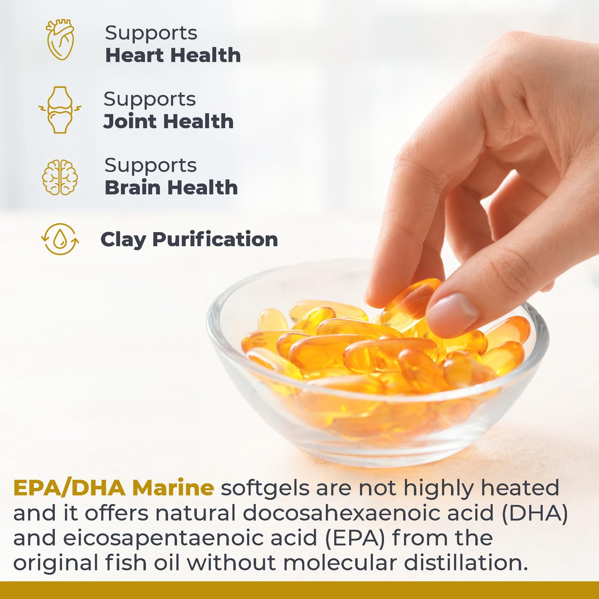 Premier Research Labs EPA DHA Marine Softgels - Omega 3 Fish Oil, EPA DHA Omega 3 Supplement, Fatty Acids for Women & Men, Natural - 90 Softgel Capsules Premier Research LabsBuy Supplements Australia